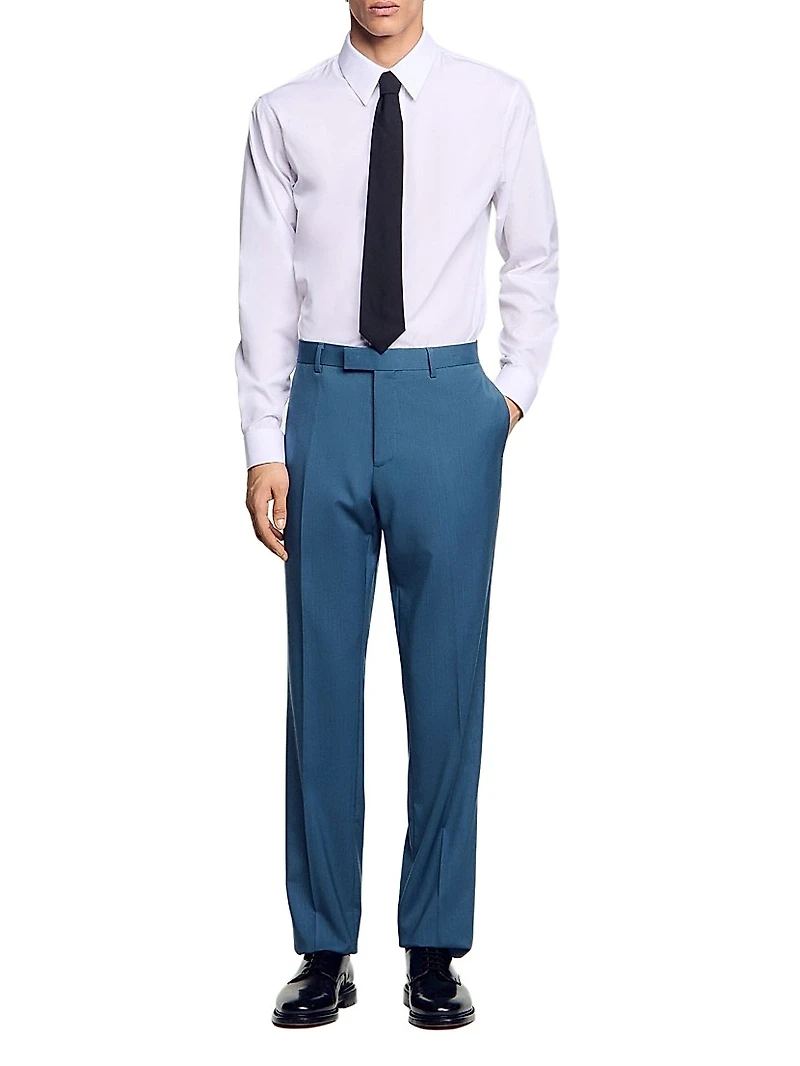 Wool Suit Trousers