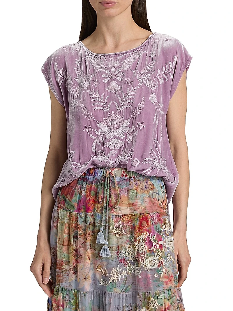 Relaxed Velvet Tank