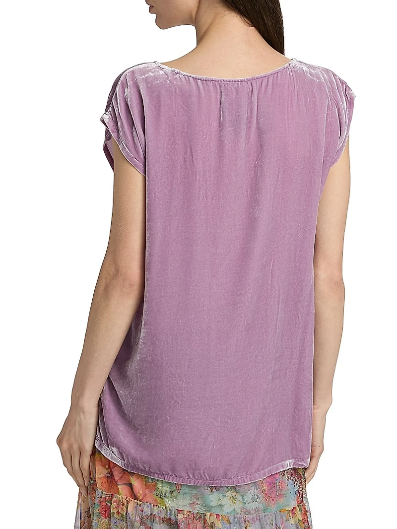 Relaxed Velvet Tank