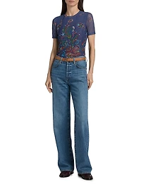 Eleanor Printed Mesh T-Shirt