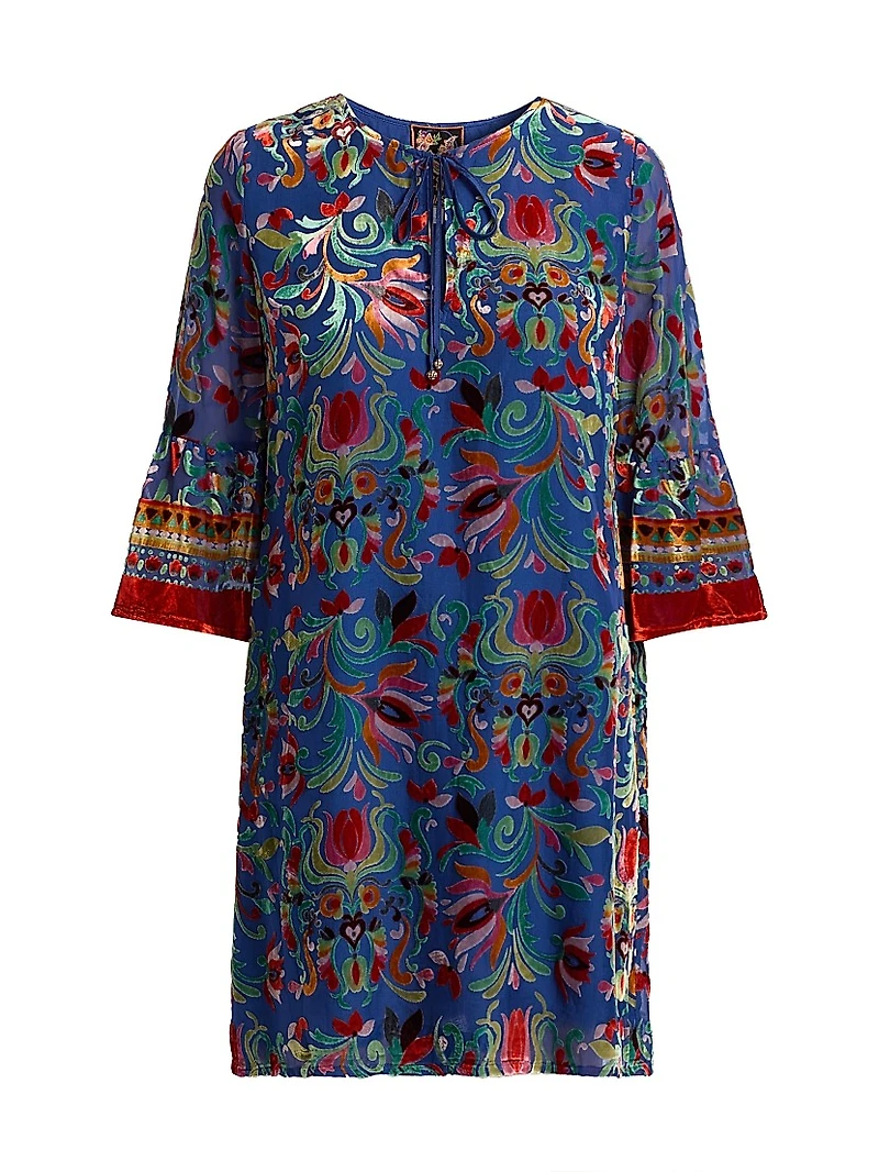 Primula Burnout Sofiya Velvet Minidress