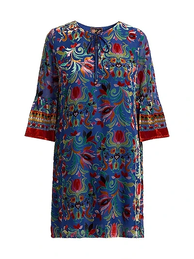 Primula Burnout Sofiya Velvet Minidress