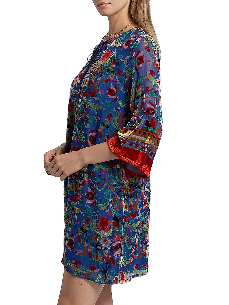 Primula Burnout Sofiya Velvet Minidress