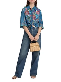 Carrie Embroidered Denim Shirt
