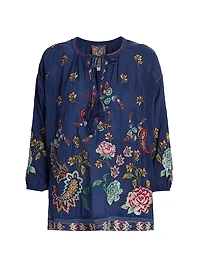 Kendra Margot Embroidered Blouse