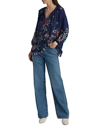 Kendra Margot Embroidered Blouse