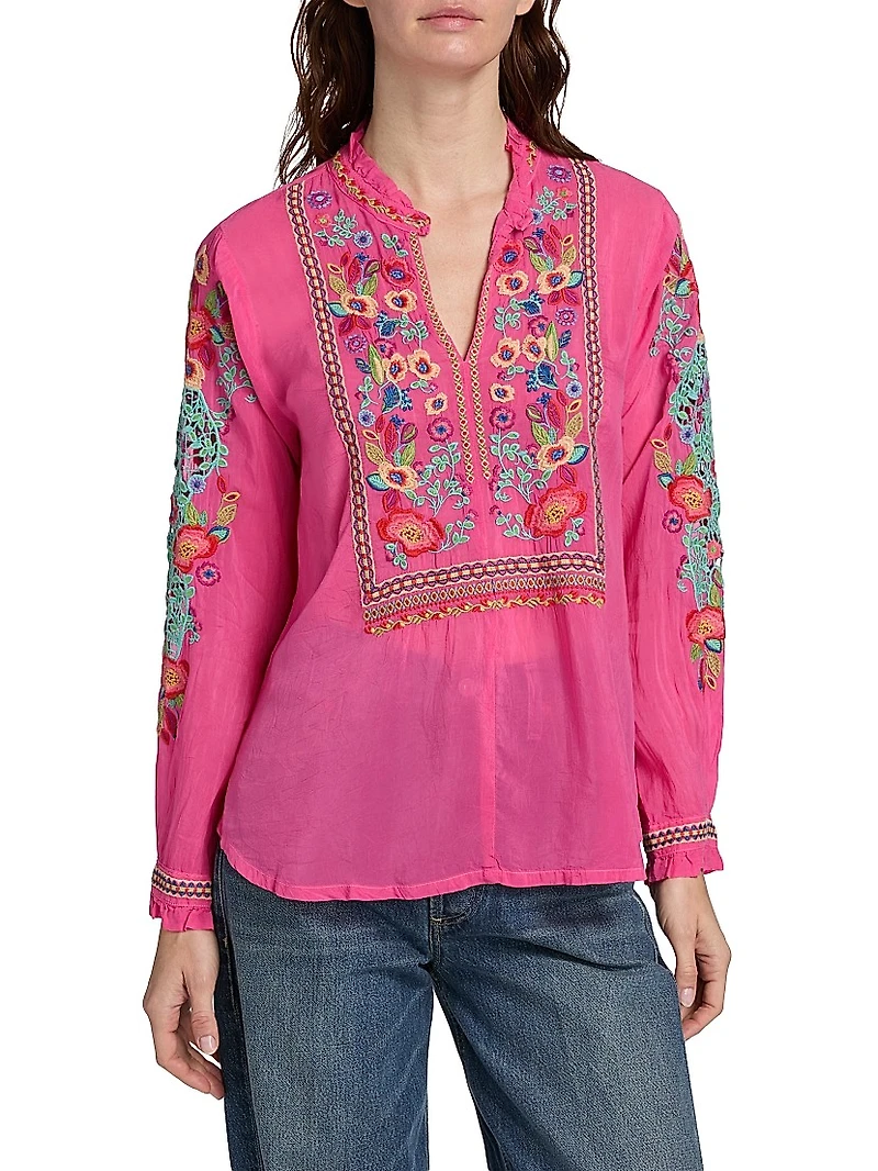 Simone Embroidered Blouse