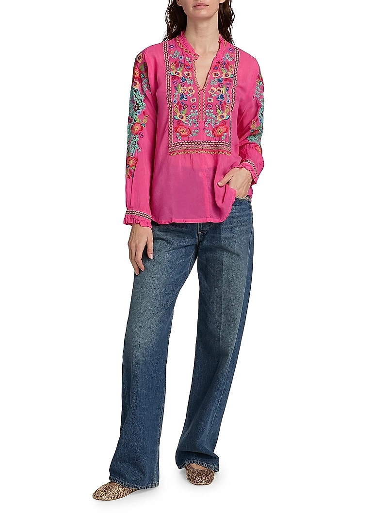 Simone Embroidered Blouse