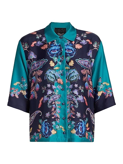 Claudine Button-Front Shirt