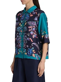 Claudine Button-Front Shirt