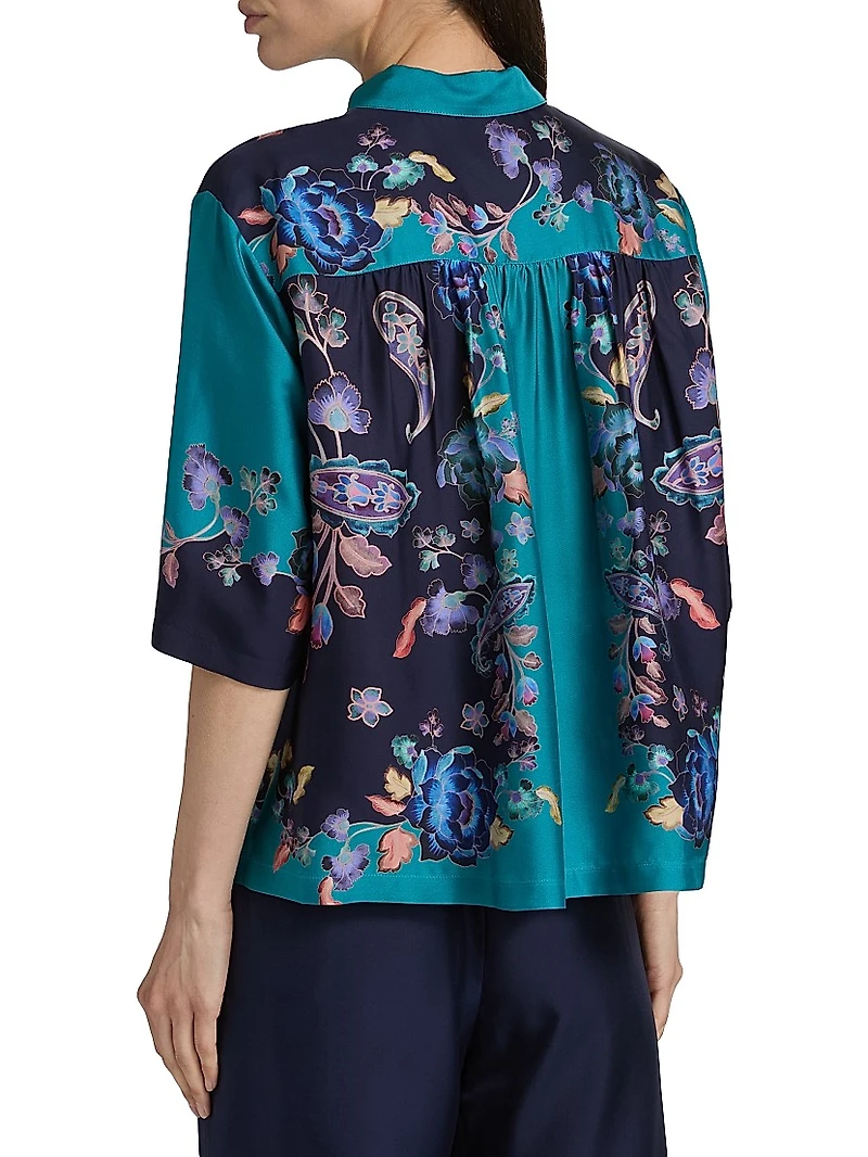 Claudine Button-Front Shirt