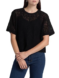 Textured Mesh Boxy Top