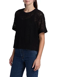 Textured Mesh Boxy Top