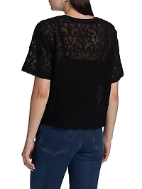Textured Mesh Boxy Top
