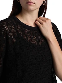 Textured Mesh Boxy Top