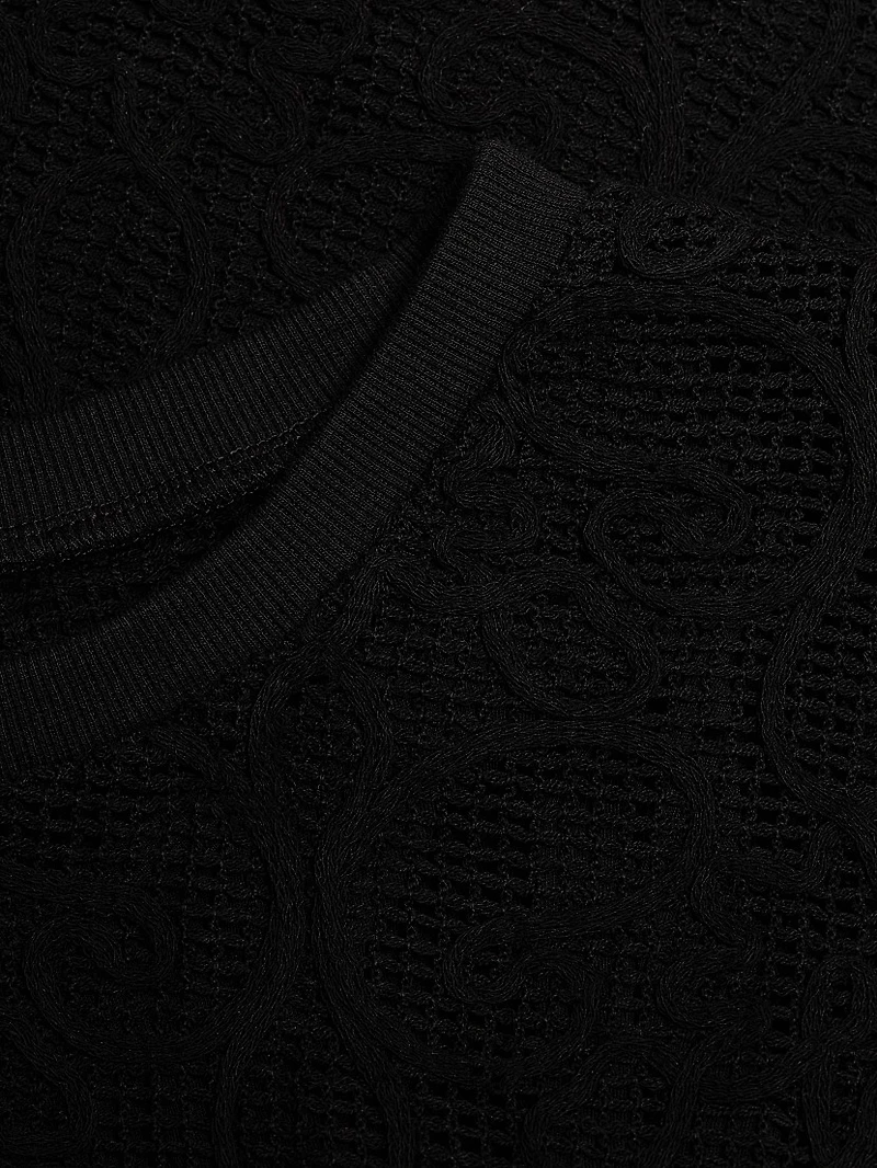 Textured Mesh Boxy Top