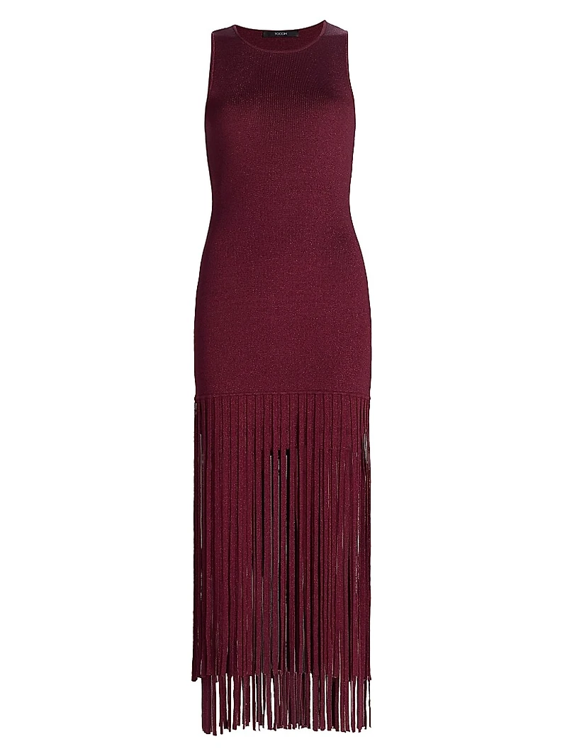 Margaux Fringe-Hem Dress