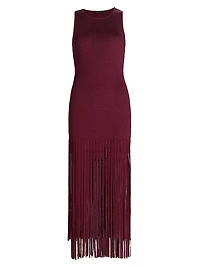Margaux Fringe-Hem Dress