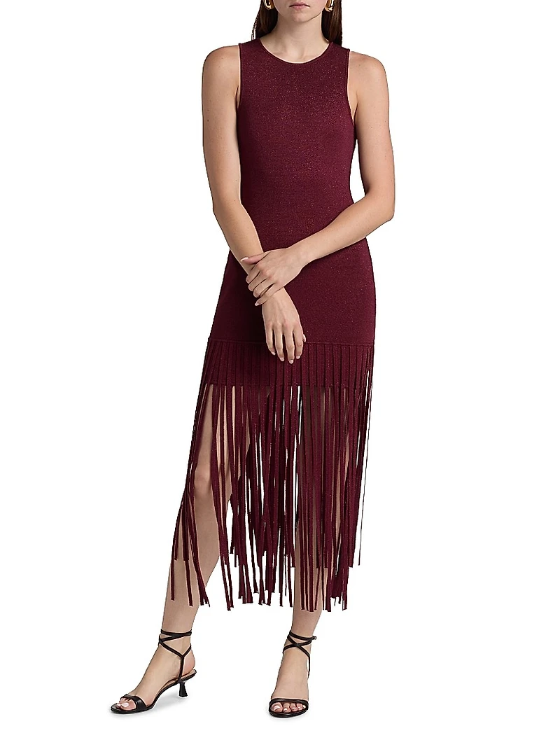 Margaux Fringe-Hem Dress
