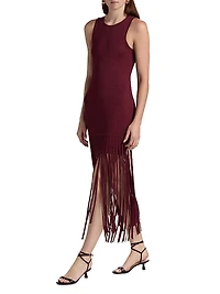 Margaux Fringe-Hem Dress