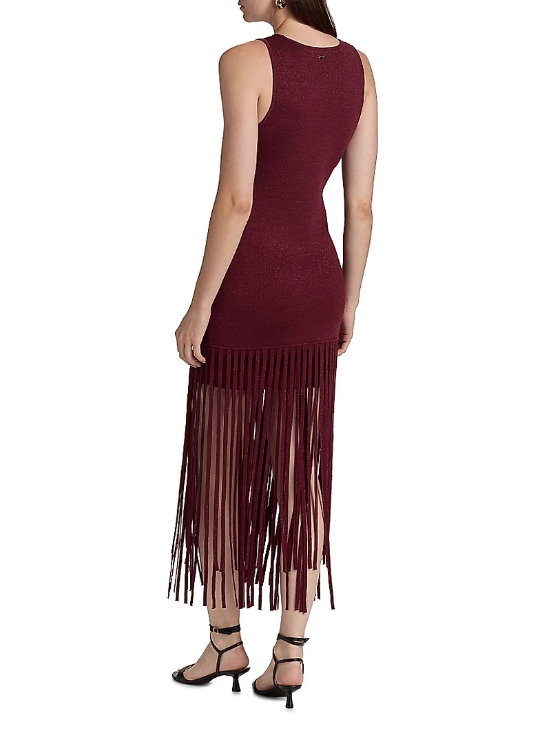 Margaux Fringe-Hem Dress