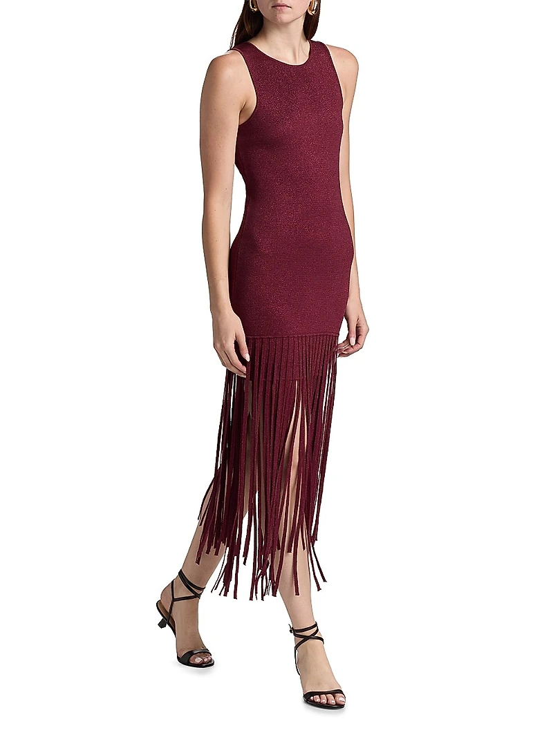 Margaux Fringe-Hem Dress