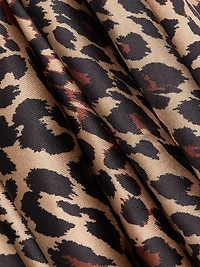 Viv Leopard-Print Satin Maxi Slip Skirt