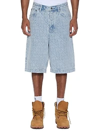 Maxx Tile Logo Denim Shorts