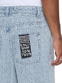 Maxx Tile Logo Denim Shorts