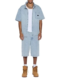 Maxx Tile Logo Denim Shorts