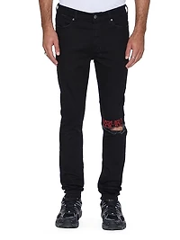 Van Winkle Laid Black Sting Skinny Jeans