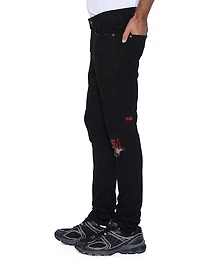 Van Winkle Laid Black Sting Skinny Jeans