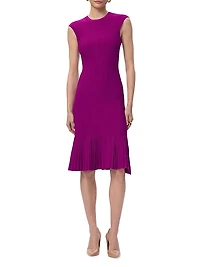 The Bridget Ribbed Knee-Length Dress
