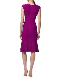 The Bridget Ribbed Knee-Length Dress