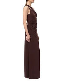 The Aurora Ruched One-Shoulder Gown