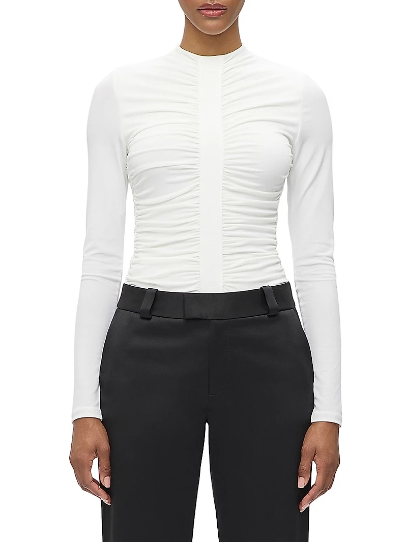The Veronica Ruched Long Sleeve Top