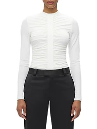 The Veronica Ruched Long Sleeve Top