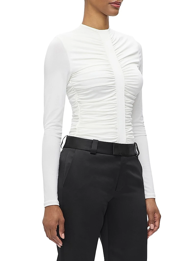 The Veronica Ruched Long Sleeve Top