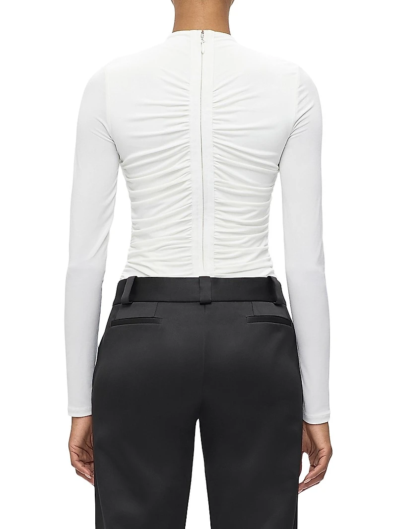 The Veronica Ruched Long Sleeve Top