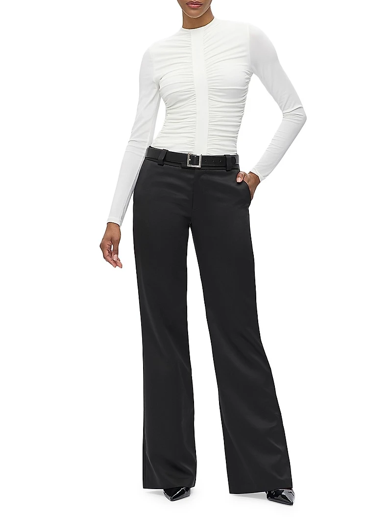 The Veronica Ruched Long Sleeve Top