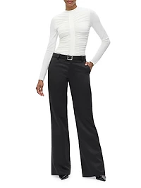 The Veronica Ruched Long Sleeve Top