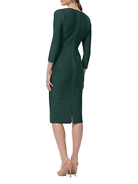 The Athena Bandage V-Neck Knee-Length Dress