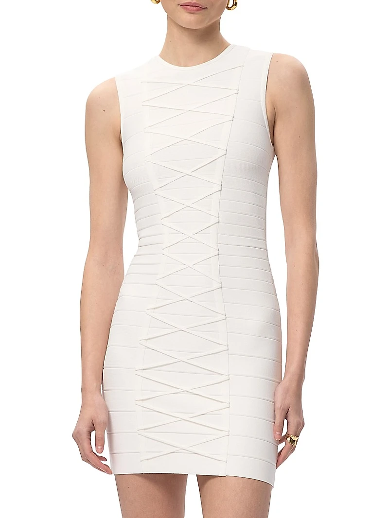 The Julie Bandage Lace Minidress