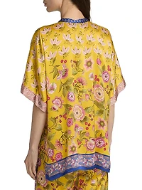 Audrey Floral Silk Tunic