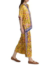 Audrey Floral Silk Tunic