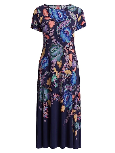 Janie Favorite Printed Midi-Dress