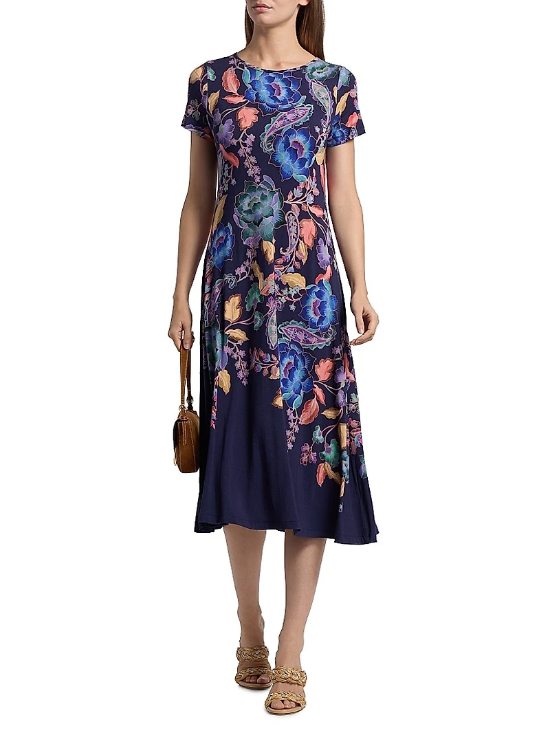 Janie Favorite Printed Midi-Dress