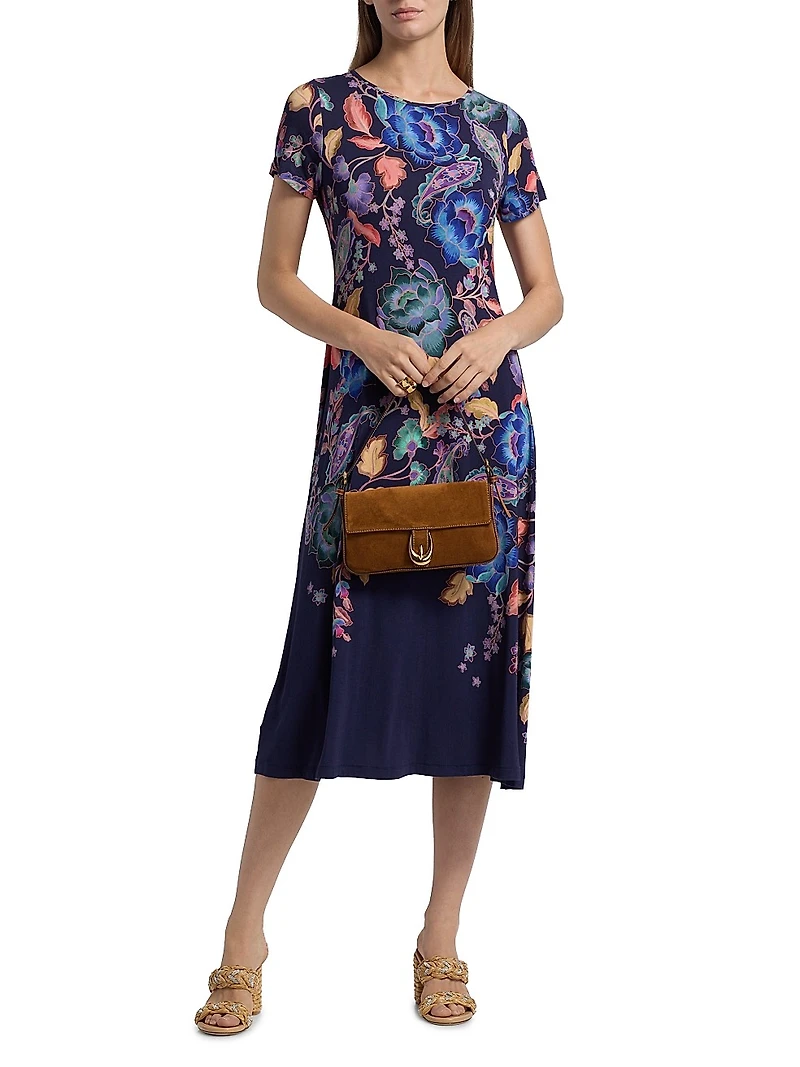Janie Favorite Printed Midi-Dress