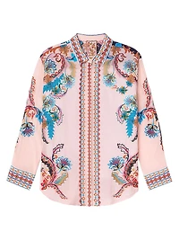 Morelia Printed Silk Shirt