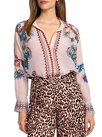 Morelia Printed Silk Shirt